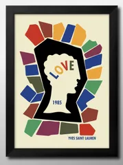 額装済/YSL イヴ サンローラン パリ 1983/デヴィッド サイドナー