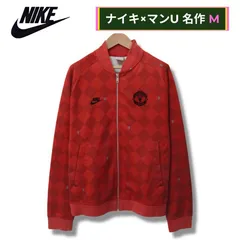 マンチェスター ユナイテッド NIKE ナイキ トラックジャケット ジャージ M相当 (表記S) レッド 90s 00s Y2K サッカー ストリート スポーツミックス スポーツ Manchester United 古着 N211