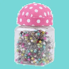 【人気商品】Atyhao まち針 待ち針 ピンクッション 洋裁用ピン パッチワーク用待針 まち針 針刺し 針山 針ピンクッション用 縫製 DIY 初心者 手仕事 DIYクラフト 縫製ピン ケース付き 和裁 洋裁 縫製道具 手芸用品