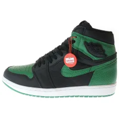 NIKE (ナイキ) AIR JORDAN 1 RETRO HIGH OG PINE GREEN エアジョーダン1 レトロ パイングリーン ハイカットスニーカー US10/28cm 555088-030 ブラック/グリーン