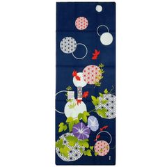 新品未使用品 手ぬぐい【麻の葉 金魚】 濱文様 夏ディスプレイ 壁飾り 夏タペストリー 夏壁飾り 夏ウォールデコ 額飾り のれん 外国土産