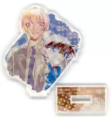 【中古】アクリルスタンド・アクリルパネル 江戸川コナン＆安室透 ホログラムアクリルスタンド 「名探偵コナン トレーディング Ani-Art 第6弾 アクリルスタンド」 アニメイトBOX購入特典