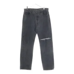 LEVIS 501 × VETEMENTSヴェトモンリーバイス ロゴデニム32 LEVIS 501 × VETEMENTSヴェトモンリーバイス ロゴデニム32 LEVIS