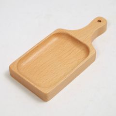 プレート お皿 四角 長方形 天然木製 ブナの木 割れにくい 木 ぷちサービングプレート おしゃれ カフェ風 ナチュラル 木製食器 小皿 洋食器