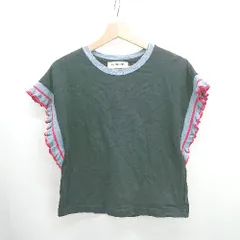 ◇ ⊂ Ray BEAMS レイ ビームス 袖口フリルデザイン ノースリーブ サイズF ブラック系 レディース E  【1506130011538】のサムネイル