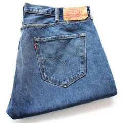 Levi'sリーバイス 501 USED加工 デニムパンツ W44 L30★SDP3705 特大 ジーンズ ストレート ダメージ ヒゲ オーバーサイズ ビッグサイズ