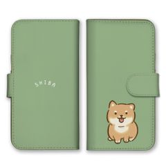 AQUOS wish4 SH-52E 케이스 수첩형 아쿠오스위슈 4 스마트폰 케이스 휴대 케이스 시바견 시바켄 시바켄 콩 자주 개 시바견 상품 일러스트 느슨한 치유 육구 귀여운 귀여운 컬러 05