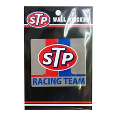 ステッカー STP ロゴ RACING TEAM 約7cm×約8cm