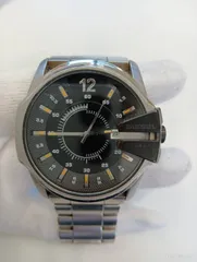 【中古品】DIESEL ディーゼル メンズ　腕時計 ブラック クォーツ デイト 現状品