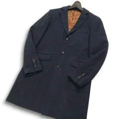 ABAHOUSE アバハウス 秋冬 【イタリア製生地 Balli S.】 裏キルティング ツイード調 チェスター コート Sz.M位 メンズ