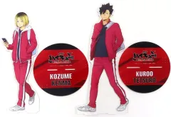 【中古】アクリルスタンド・アクリルパネル [単品] 孤爪研磨＆黒尾鉄朗 描き下ろしビッグアクリルスタンド2種セット 「Blu-ray＆DVD 劇場版ハイキュー!! ゴミ捨て場の決戦 TOHO animation STORE オリジナルグッズ付きバンドル版」 同