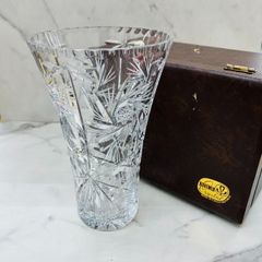 Bohemia Glass 花瓶 フラワーベース - メルカリ