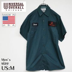 【古着】”UNIVERSAL OVERALL” ワークシャツ カーキ 【MADE IN USA】 #8779