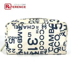 CHANEL シャネル ポーチ ポーチ キャンバス ホワイト