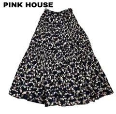 【PINK HOUSE】フラワー柄　ロングワンピース