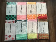 【８枚セット】鬼滅の刃　今治タオルハンカチ　ローソンたまるよスタンプ