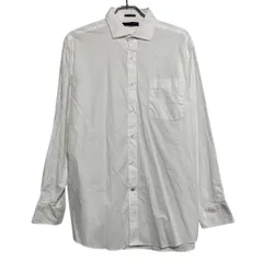TOMMY HILFIGER 長袖 無地シャツ トミーフィルフィガー L ホワイト シンプル ポケット 古着卸 アメリカ仕入 a611-6974のサムネイル