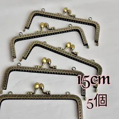 15.5cm角型　蕾　5個セット　アンティークゴールド　縫い付けタイプ