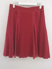◇ anatelier アナトリエ 切り替え 膝丈 フレア スカート サイズ38 レッド レディース P  【中古】 【1209050004962】
