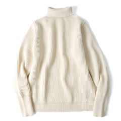 【新品・正規品】ANDERSEN-ANDERSEN（アンデルセンアンデルセン）THE NAVY 5ゲージ タートルネックセーター OFF WHITE / size XS