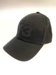 Y-3 ブラック 黒　キャップ ロゴ入り　中古 中古・古着通販】Y-3 (ワイスリー) キャップ ブラック サイズ:S