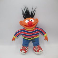 1985 80's SESAME STREET Bert and Ernie doll figure plush toy applause