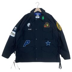 定価165,000円 JUNYA WATANABE MAN PALACE SKATEBOARDS W-NAME JACKET WM-J013 BLACK MEDIUM エム M ジュンヤ ワタナベ マン パレス Wネーム ジャケット ブラック 黒