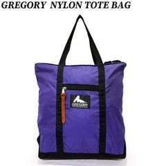 GREGORY バッグ グレゴリー ナイロン トート バッグ ブルー ブラック GREGORY NYLON TOTE BAGアメリカ製 旧ロゴ ビンテージ 中古品 ユーズド 匿名配送 カリフォルニア 日本国内流通の正規品です アメリカ ブランド カジュアル