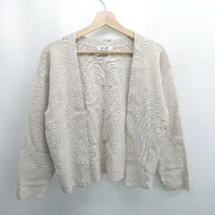 ◇ Θ URBAN RESEARCH Sonny Label コットン混 長袖 カーディガン サイズF ベージュ レディース E  【1506110007360】