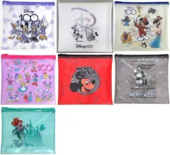 【中古】バッグ 全7種セット フラットポーチ 「Happyくじ ディズニー100」 E賞