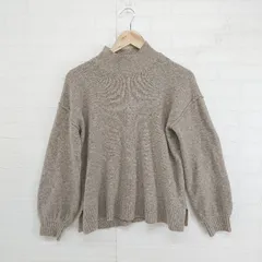 ◇ Simplicite シンプリシテェ ハイネック 長袖 ニット セーター ブラウン レディース E  【1303200001068】