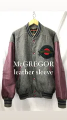 レアデザイン》90s McGREGOR 本革 レザー カナダ スタジャン 