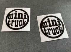 丸minitruck ステッカー2枚セッ ト《カラー選択可》送料無料