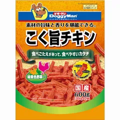 ドギーマン こく旨チキン 緑黄色野菜入り 600g 犬用おやつ （1点）