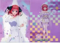 【中古】クリアファイル 中野二乃 A4クリアファイルセット(2枚組) 「一番くじ 映画 五等分の花嫁 ～君との出逢い～」 M賞