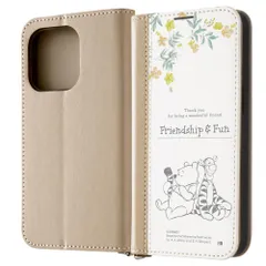 【在庫処分】Noble 手帳型レザーケース ディズニー プーとティガー_ノート風 ケース Pro 15 iPhone イングレム