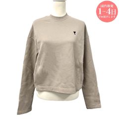 新品 AMI PARIS アミパリス FSW766 730 229 Ami de Coeur コットンフリース クロップド スウェットシャツ