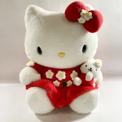 ★  SANRIO サンリオ 希少 レトロ ハローキティ 特大 LLL BIG ジャンボ ぬいぐるみ 1999年製 現状品 2.25kg