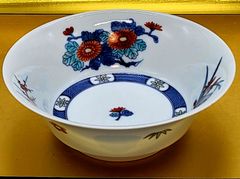有田焼　今右衛門作　梅竹菊蘭四君子反鉢