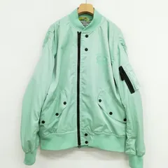 オニツカタイガー Onitsuka Tiger 2183B316 BOMBER JACKET ボンバー ジャケット ブルゾン オーバーサイズ S ミントのサムネイル
