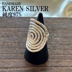 新着 シルバーリング カレンシルバー ハンドメイド エスニック 純銀 #146