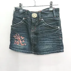 ◇ ⊂ ＆byP&D アンドバイピンキーアンドダイアン ミニ丈 タイト スカート サイズ34 インディゴブルー系 レディース E  【1409240024217】