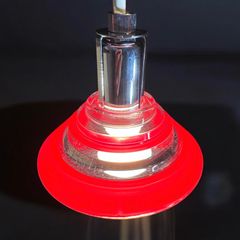 クリスタルガラス ペンダントライト [レッド] 照明 ペンダントランプ インテリア ライト 天井照明 装飾品 工芸品 アンティーク