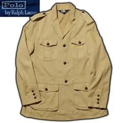 POLO by RALPH LAUREN サファリジャケット チェンジボタン XLサイズ ラルフローレン デニム生地