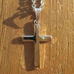 アクセサリー ◇シルバー クロスネックレス メンズ レディース ネックレス