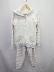 ◇ Θ ジェラートピケ モコモコ系　ナイトウエア ナイトウエアセットアップ サイズF ホワイト系 レディース E  【1507030002404】