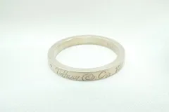 ティファニー 約18.5号 ノーツ ナローリング 指輪 727 Fifth Avenue New York 10022 メンズ SV925 銀 シルバー TIFFANY&Co. 3579j