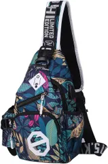 Honesty Mouth(オネスティーマウス） ワンショルダーバッグ 斜め掛け 肩掛け 多機能 ボディバッグ リュック(15:Flower(B))