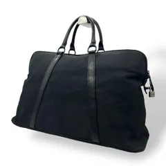 良品 2188 PORTER ボストンバッグ キャンバス レザー 南京錠 黒