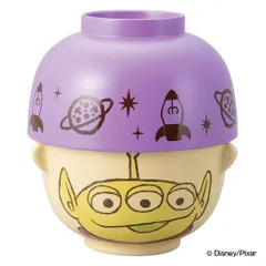 汁椀 茶碗 セット ミニ トイ・ストーリー エイリアン クレヨンタッチ 食器 ディズニー キャラクター （ 電子レンジ対応 食洗機対応 お椀 子ども お茶碗 ライスボウル 椀 子供用食器 ）